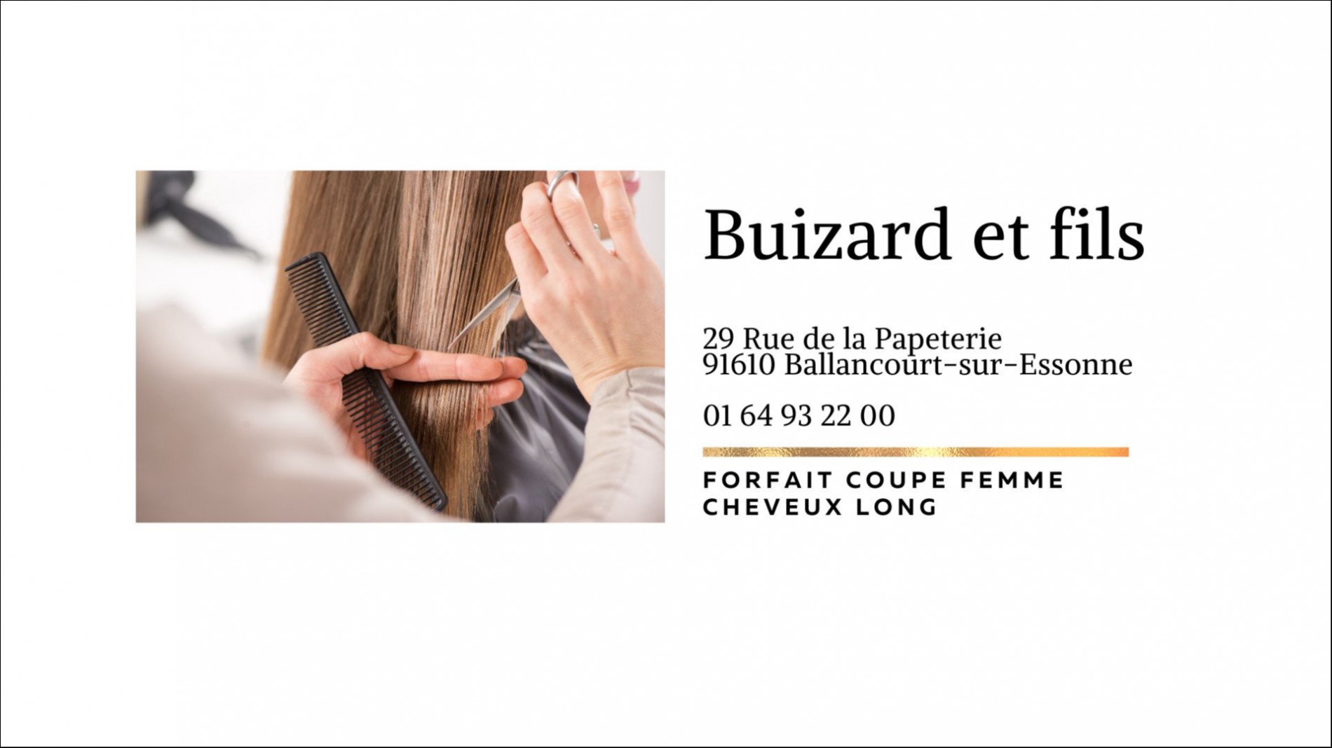 SALON BUIZARD ET FILS - Coupe Femme cheveux long