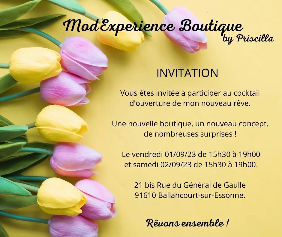 ModExperience Boutique by Priscilla - Communauté de Communes du Val d'Essonne : ModExperience à Ballancourt